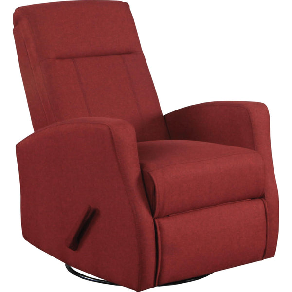 Mazin Furniture Manual Swivel Glider Fabric Recliner 9807RED IMAGE 1