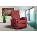 Mazin Furniture Manual Swivel Glider Fabric Recliner 9807RED IMAGE 2