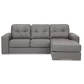 Palliser Pachuca Leather 2 pc Sectional 77615-07/77615-15-TULSAII-STORM IMAGE 1