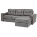  Palliser Pachuca Leather 2 pc Sectional 77615-07/77615-15-TULSAII-STORM IMAGE 2