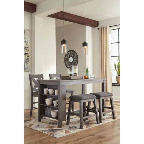  Signature Design by Ashley Caitbrook Counter Height Dining Table with Trestle Base D388-13 IMAGE 6