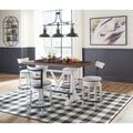  Signature Design by Ashley Valebeck Counter Height Dining Table with Trestle Base D546-13 IMAGE 8