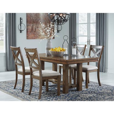  Signature Design by Ashley Moriville Dining Table with Trestle Base D631-45 IMAGE 9