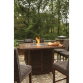  Signature Design by Ashley Paradise Trail P750-665 Square Bar Table with Fire Pit IMAGE 12