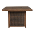 Signature Design by Ashley Paradise Trail P750-665 Square Bar Table with Fire Pit IMAGE 4