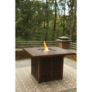  Signature Design by Ashley Paradise Trail P750-665 Square Bar Table with Fire Pit IMAGE 7