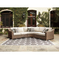  Signature Design by Ashley Beachcroft P791P6 3 pc Outdoor Seating Set IMAGE 2