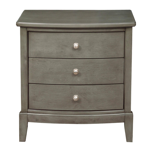Mazin Furniture Cotterill 3-Drawer Nightstand 1730GY-4 IMAGE 1