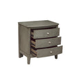  Mazin Furniture Cotterill 3-Drawer Nightstand 1730GY-4 IMAGE 4