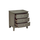 Mazin Furniture Cotterill 3-Drawer Nightstand 1730GY-4 IMAGE 4