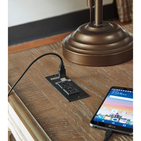  Signature Design by Ashley Realyn H743H2 2 pc Home Office Desk IMAGE 6