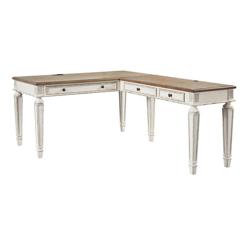  Signature Design by Ashley Realyn H743H1 2 pc Home Office Desk IMAGE 1