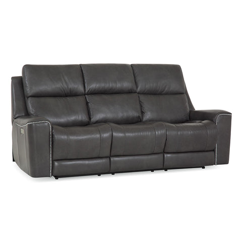  Palliser Hastings Power Reclining Leather Sofa 41068-61-BRONCO-CARBON IMAGE 2