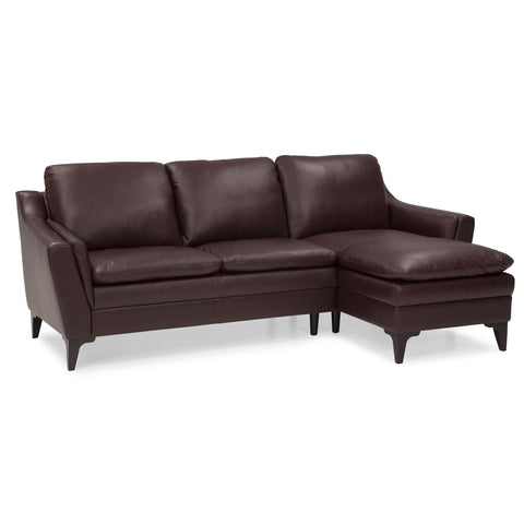  Palliser Balmoral Leather 2 pc Sectional 77488-07/77488-15-CLASSIC-BURGUNDY IMAGE 2