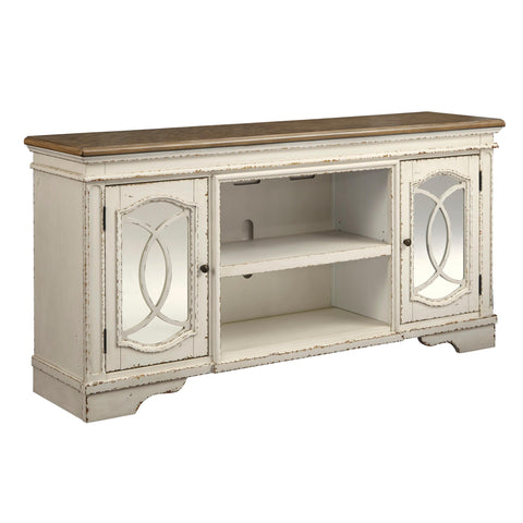  Signature Design by Ashley Realyn TV Stand with Cable Management W743-68 IMAGE 1