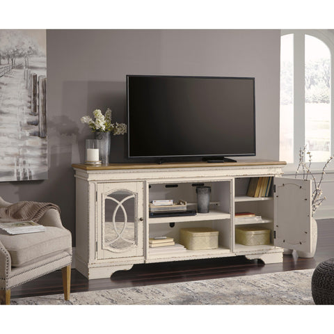  Signature Design by Ashley Realyn TV Stand with Cable Management W743-68 IMAGE 7