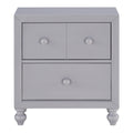  Mazin Furniture Wellsummer 2-Drawer Kids Nightstand 1803GY-4 IMAGE 1