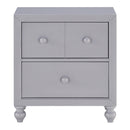 Mazin Furniture Wellsummer 2-Drawer Kids Nightstand 1803GY-4 IMAGE 1