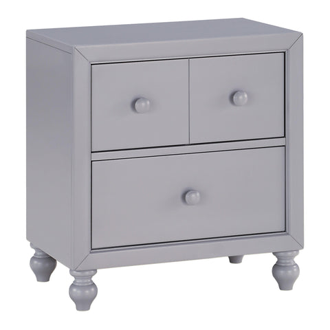  Mazin Furniture Wellsummer 2-Drawer Kids Nightstand 1803GY-4 IMAGE 2