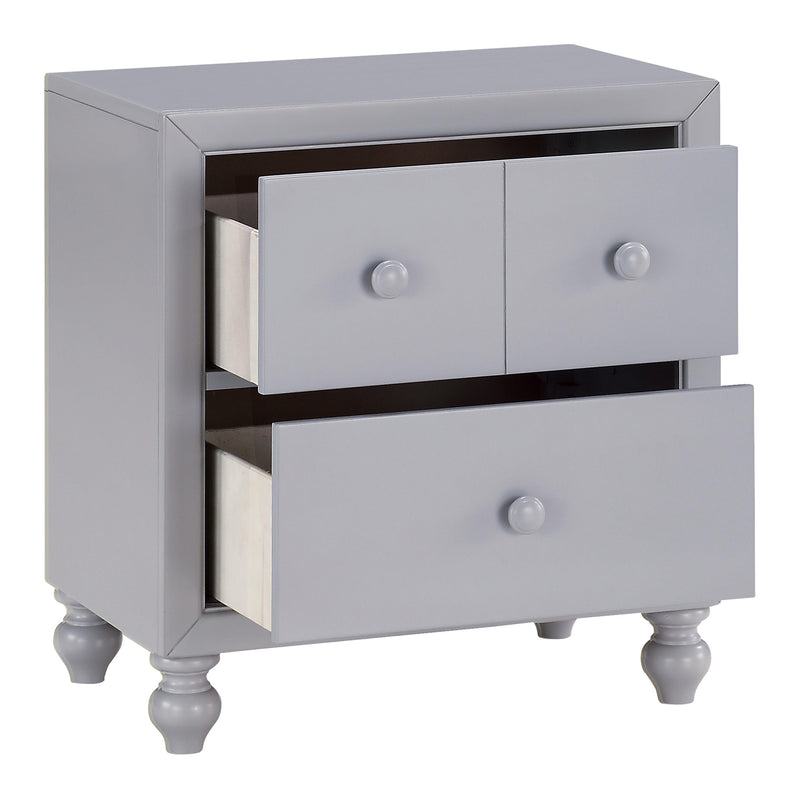 Mazin Furniture Wellsummer 2-Drawer Kids Nightstand 1803GY-4 IMAGE 3