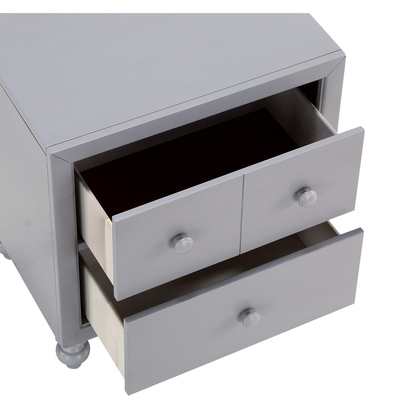 Mazin Furniture Wellsummer 2-Drawer Kids Nightstand 1803GY-4 IMAGE 4