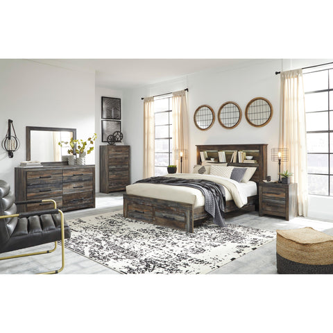  Signature Design by Ashley Drystan Queen Bookcase Bed with Storage B211-65/B211-54S/B211-96 IMAGE 9