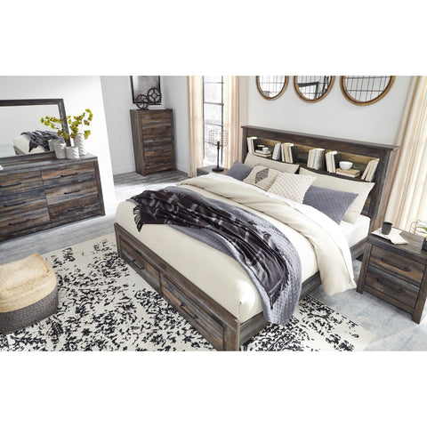  Signature Design by Ashley Drystan King Bookcase Bed with Storage B211-69/B211-56S/B211-97 IMAGE 7