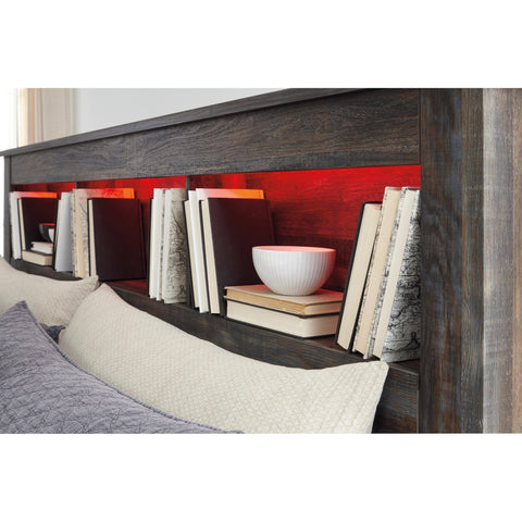  Signature Design by Ashley Drystan Queen Bookcase Bed with Storage B211-65/B211-54/B211-160/B100-13 IMAGE 5