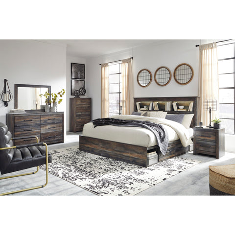  Signature Design by Ashley Drystan King Bookcase Bed with Storage B211-69/B211-56/B211-60/B211-60/B100-14 IMAGE 6
