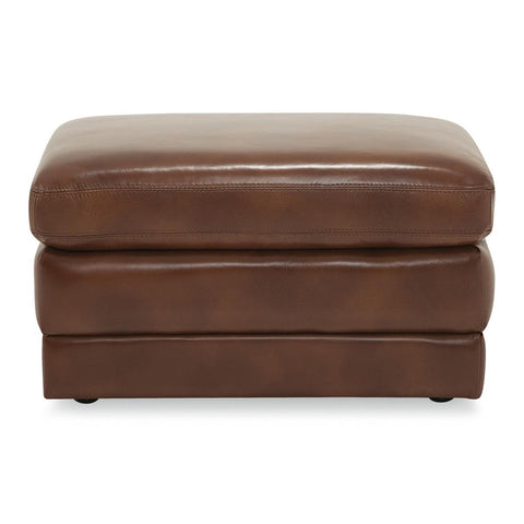  Palliser Northbrook Leather Ottoman 77555-04-ALFRESCO-BRANDY IMAGE 1