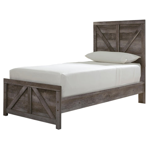  Signature Design by Ashley Wynnlow B440B16 Twin Crossbuck Panel Bed IMAGE 1