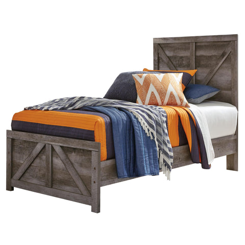  Signature Design by Ashley Wynnlow B440B16 Twin Crossbuck Panel Bed IMAGE 5