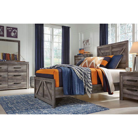  Signature Design by Ashley Wynnlow B440B16 Twin Crossbuck Panel Bed IMAGE 7
