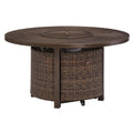  Signature Design by Ashley Paradise Trail P750-776 Round Fire Pit Table IMAGE 1