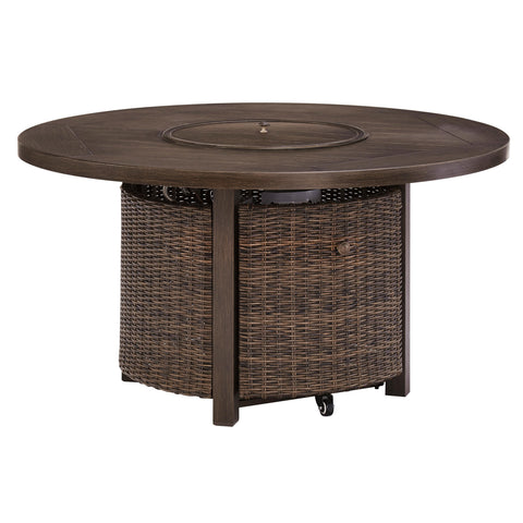 Signature Design by Ashley Paradise Trail P750-776 Round Fire Pit Table IMAGE 1