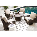  Signature Design by Ashley Paradise Trail P750-776 Round Fire Pit Table IMAGE 11