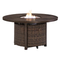  Signature Design by Ashley Paradise Trail P750-776 Round Fire Pit Table IMAGE 2