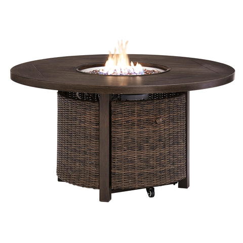  Signature Design by Ashley Paradise Trail P750-776 Round Fire Pit Table IMAGE 2