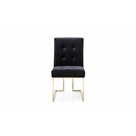  Furniture Line Italia Legend Dining Chair Italia Legend Dining Chair - Black/Gold IMAGE 1