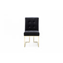 Furniture Line Italia Legend Dining Chair Italia Legend Dining Chair - Black/Gold IMAGE 1