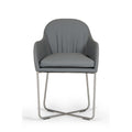  Furniture Line Atlantic Sapphire Square Dining Chair Oak Graphite Dining Chair - Grey IMAGE 1
