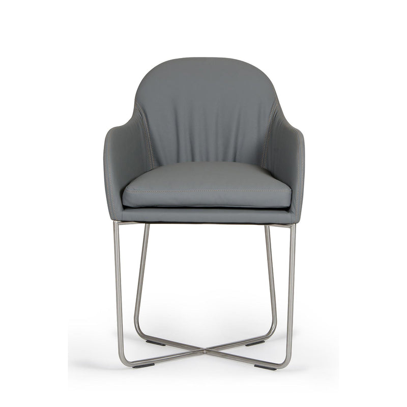 Furniture Line Atlantic Sapphire Square Dining Chair Oak Graphite Dining Chair - Grey IMAGE 1