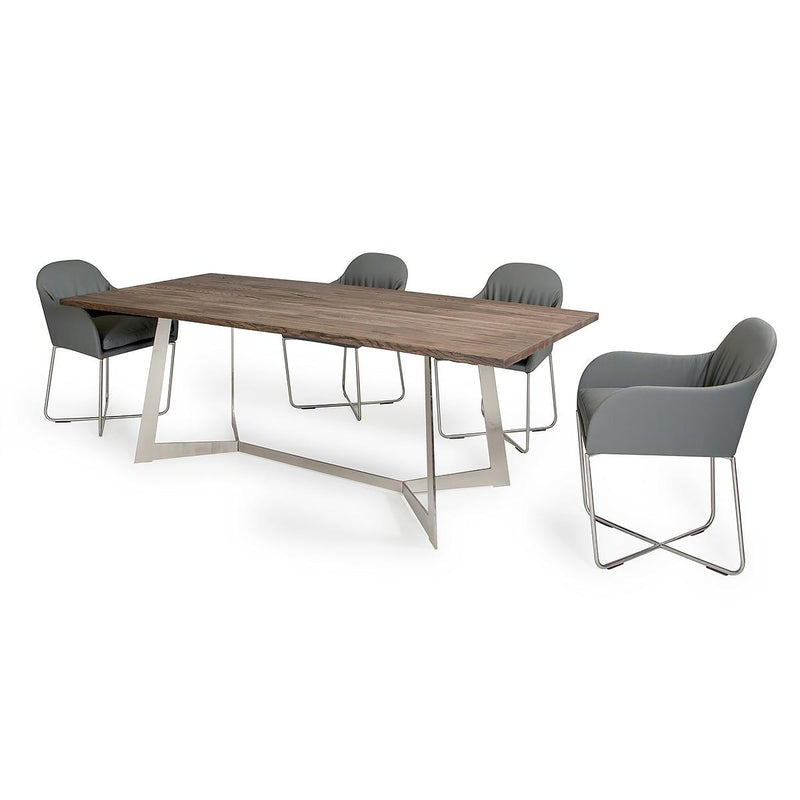 Furniture Line Atlantic Sapphire Square Dining Chair Oak Graphite Dining Chair - Grey IMAGE 7