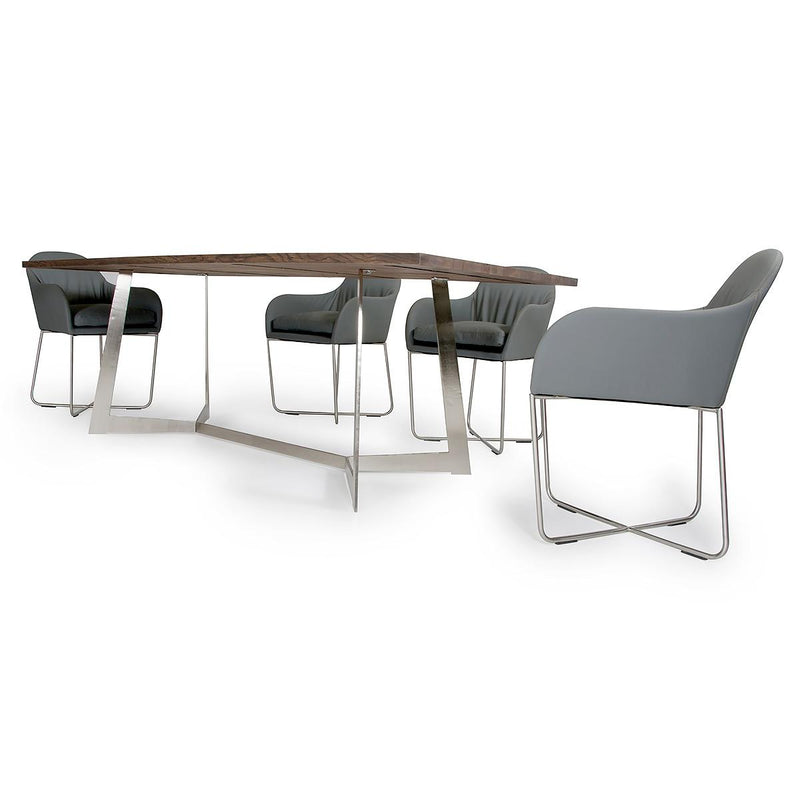 Furniture Line Atlantic Sapphire Square Dining Chair Oak Graphite Dining Chair - Grey IMAGE 8