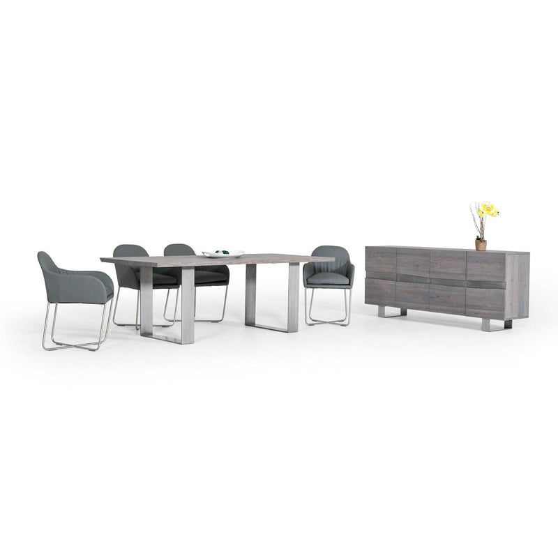 Furniture Line Oak Graphite Buffet Oak Graphite Buffet - Grey IMAGE 2