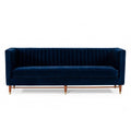  Furniture Line Octane Stationary Fabric Sofa Octane Sofa - Blue IMAGE 1