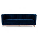 Furniture Line Octane Stationary Fabric Sofa Octane Sofa - Blue IMAGE 1