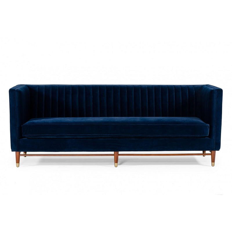 Furniture Line Octane Stationary Fabric Sofa Octane Sofa - Blue IMAGE 1