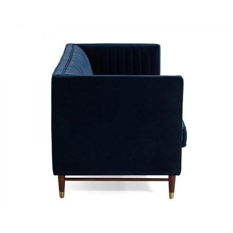  Furniture Line Octane Stationary Fabric Sofa Octane Sofa - Blue IMAGE 3