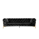 Furniture Line Bianca Stationary Fabric Sofa Bianca Sofa - Black IMAGE 1